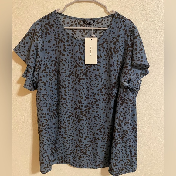 Women’s Blue Bloomchic 18-20 top - Picture 1 of 3